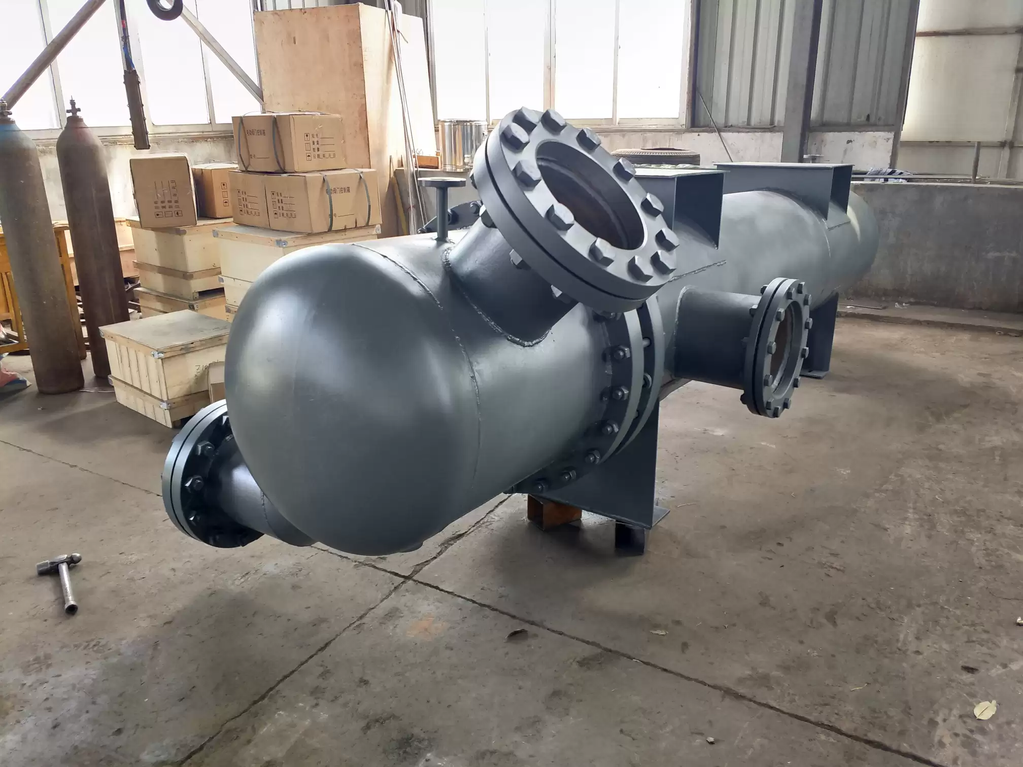 Exhaust energy collector, also known as deaerator waste heat recovery device