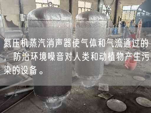 氮压机蒸汽消声器使气体和气流通过的，防治环境噪音对人类和动植物产生污染的设备。